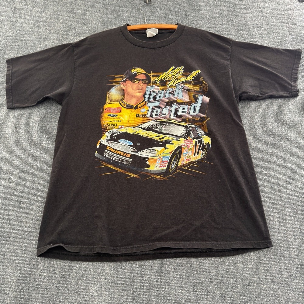 Vintage Faded 2002 Matt Kenseth DeWalt Racing NASCAR T Shirt Large